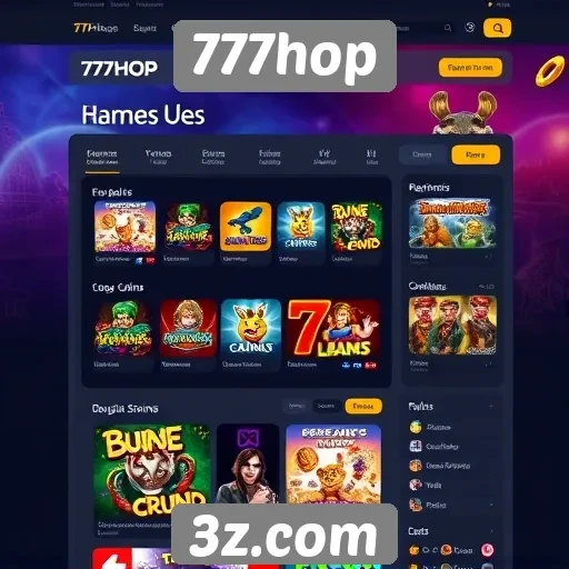 Interface e usabilidade do site 777hop